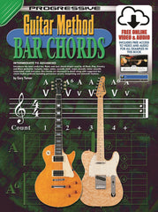 Progressive Guitar Method Bar Chords Book/Online Video & Audio