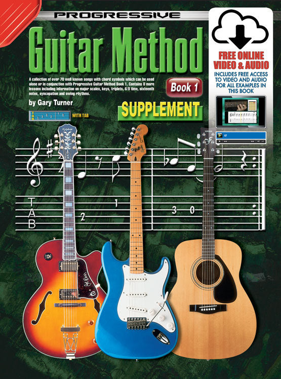 Progressive Guitar Method Book 1 Supplement Book/Online Video & Audio