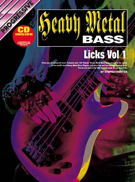 Progressive Heavy Metal Bass Licks Volume 1 Book/CD