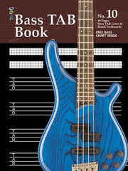 Progressive Manuscript Book 10 Bass Tab. 48-Pages/Bass Tab Lines/Blank Fretboards