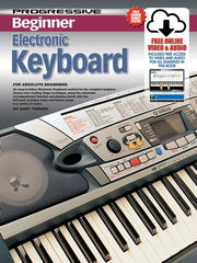 Progressive Beginner Electronic Keyboard Book/Online Video & Audio