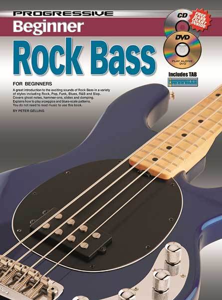Progressive Beginner Rock Bass Book/CD/DVD