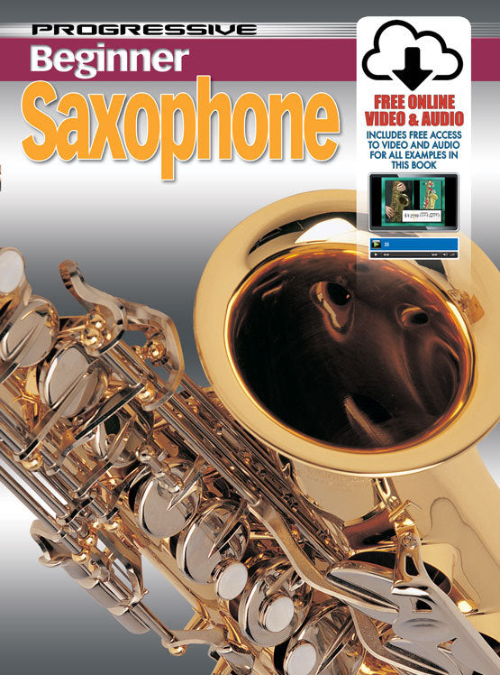 Progressive Beginner Saxophone Book/Online Video & Audio