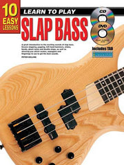10 Easy Lessons Learn To Play Slap Bass Book/CD/DVD