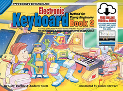 Progressive Keyboard Book 2 for Young Beginners Book/Online Video & Audio