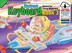 Progressive Keyboard Book 3 for Young Beginners Book/Online Video & Audio