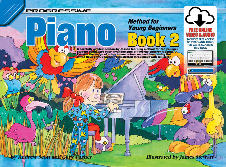 Progressive Piano Book 2 for Young Beginners Book/Online Video & Audio