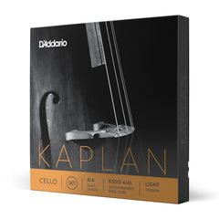 D'Addario Kaplan Cello String Set, 4/4 Scale, Light Tension