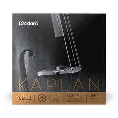 D'Addario Kaplan Cello Single A String, 4/4 Scale, Light Tension