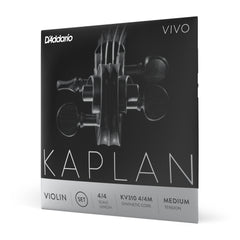 D'Addario Kaplan Vivo Violin String Set, 4/4 Scale, Medium Tension