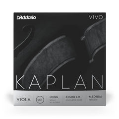 D'Addario Kaplan Vivo Viola String Set, Long Scale, Medium Tension