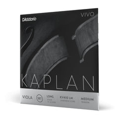 D'Addario Kaplan Vivo Viola String Set, Long Scale, Medium Tension