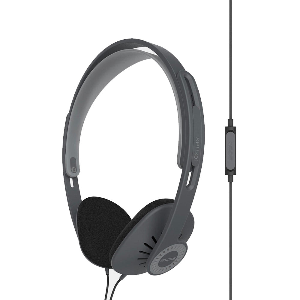 Koss KPH30i – On Ear Headphones — Grey