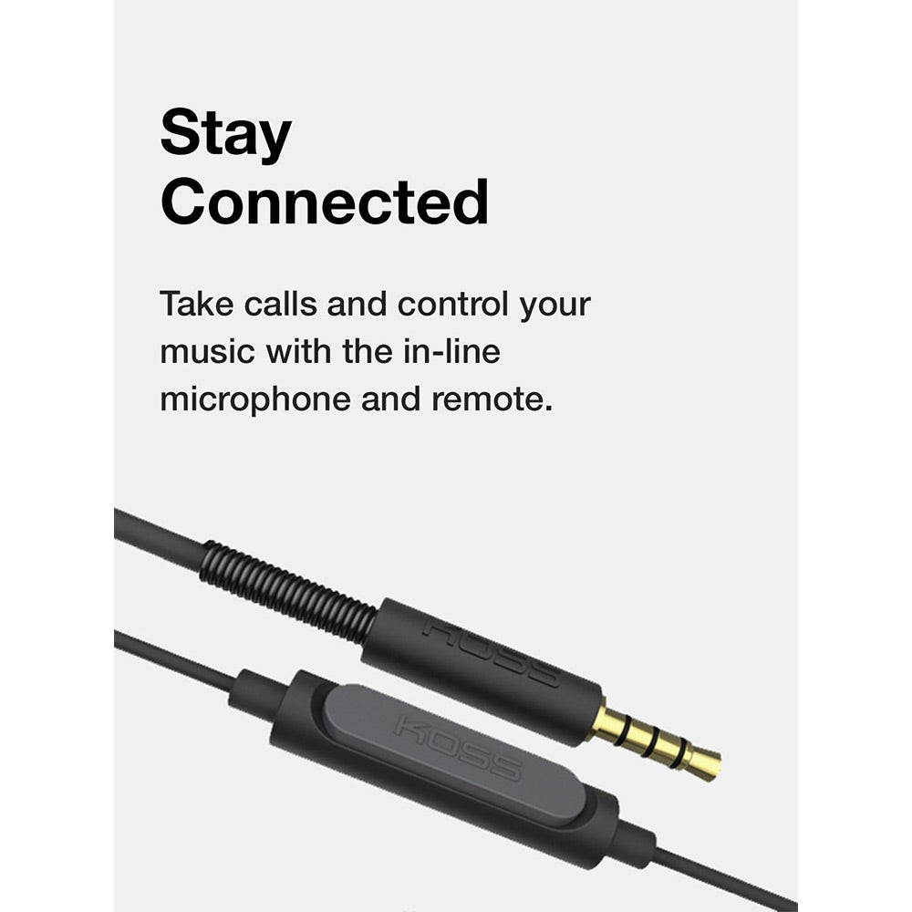 Koss KPH30i – On Ear Headphones — Grey