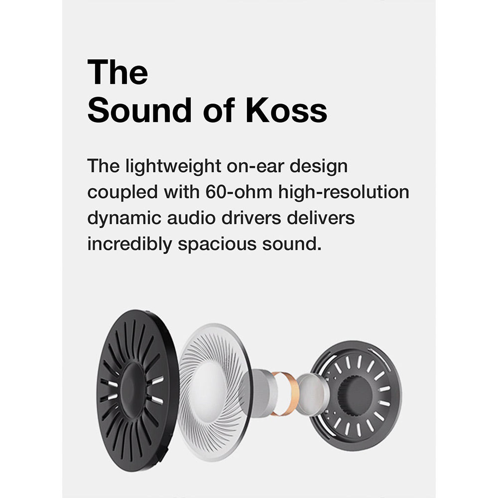 Koss KPH30i – On Ear Headphones — Grey