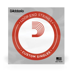 D'Addario LE008 Plain Steel Loop End Single String, .008