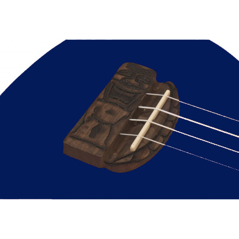 Kohala Series Soprano Ukulele in Blue with Natural Satin Finish