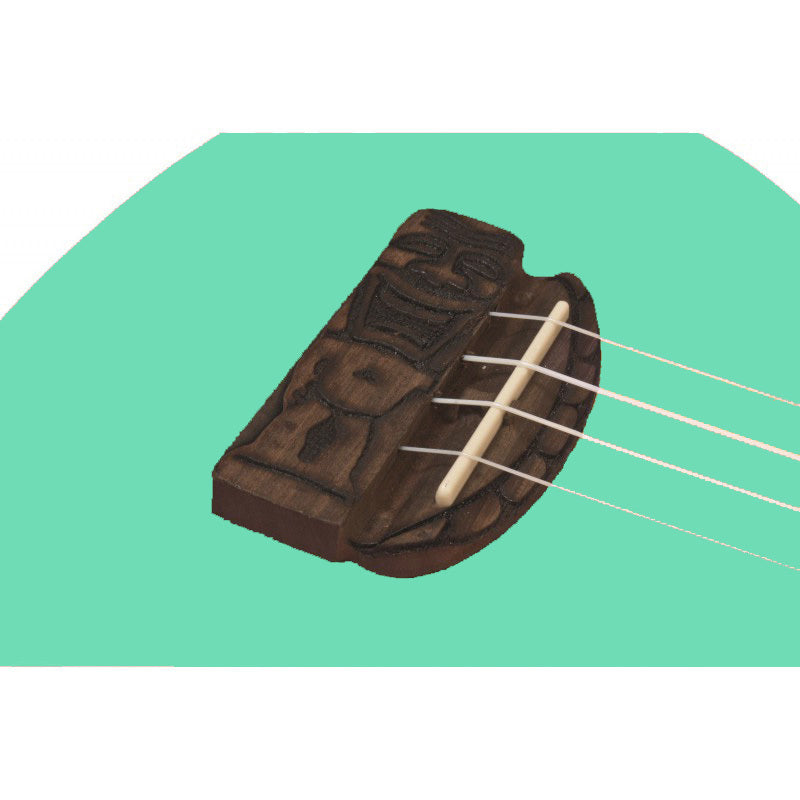Kohala Series Soprano Ukulele in Green with Natural Satin Finish