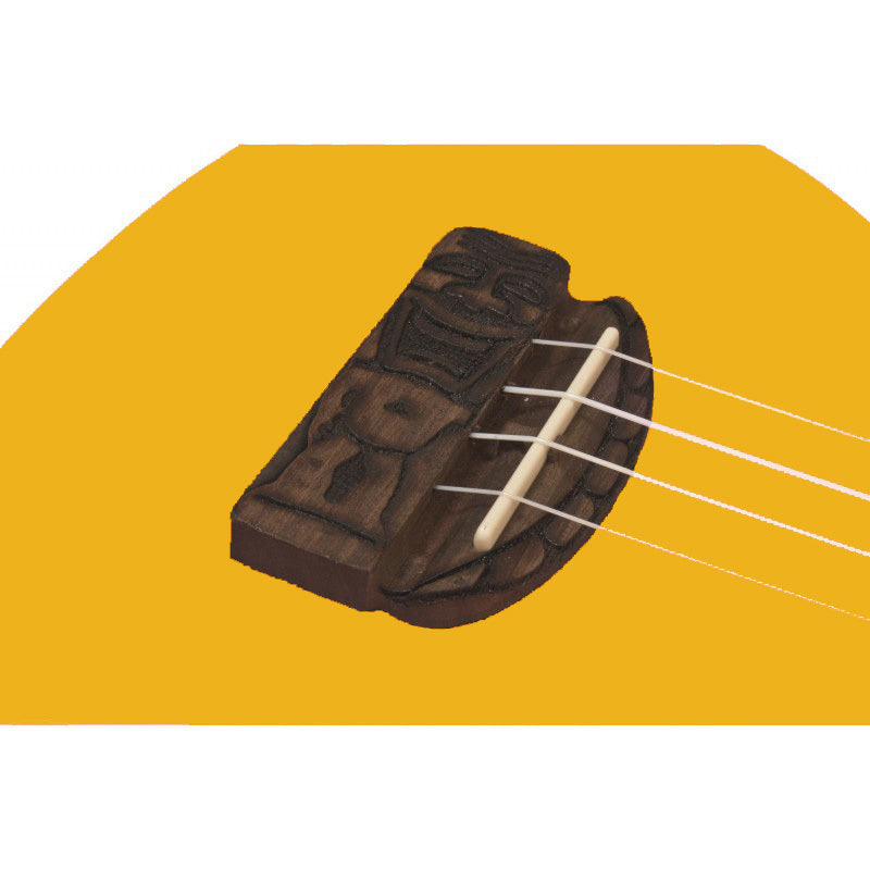 Kohala Series Soprano Ukulele in Yellow with Natural Satin Finish
