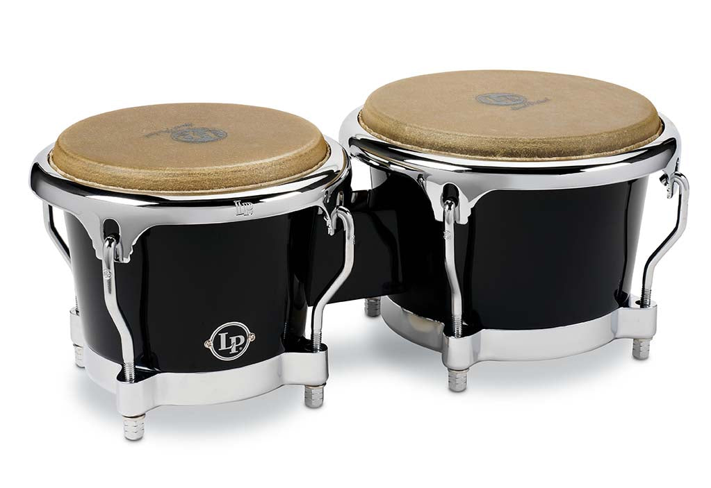 LP 7-1/4″ & 8-5/8″ Fiberglass Bongos - Black