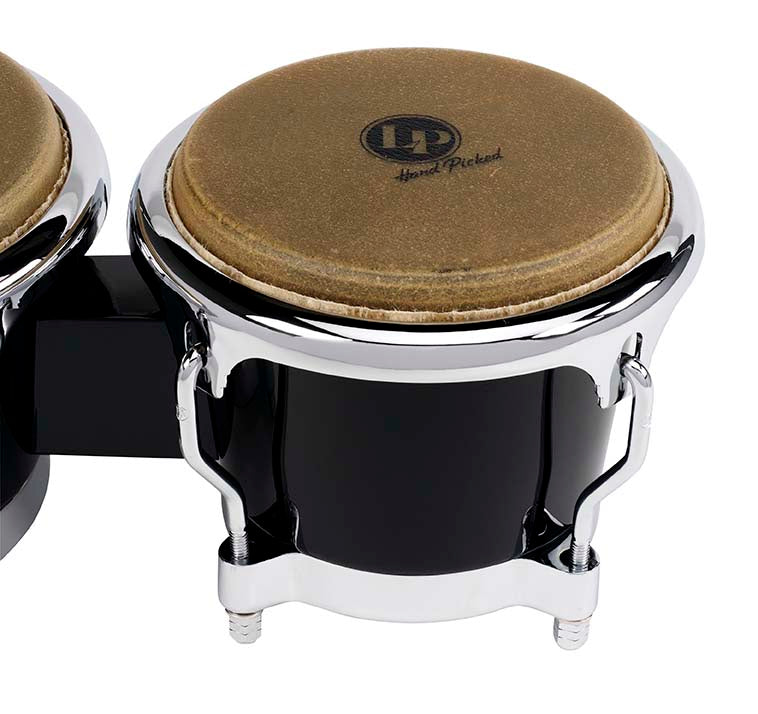 LP 7-1/4″ & 8-5/8″ Fiberglass Bongos - Black