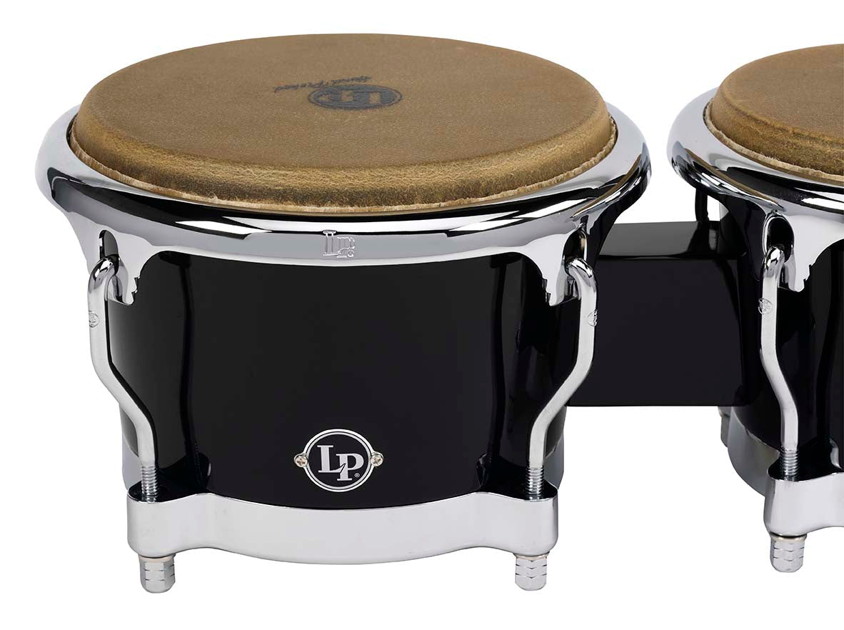 LP 7-1/4″ & 8-5/8″ Fiberglass Bongos - Black