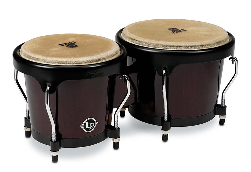 LP Aspire 6-3/4″ & 8″ Bongos - Dark Wood