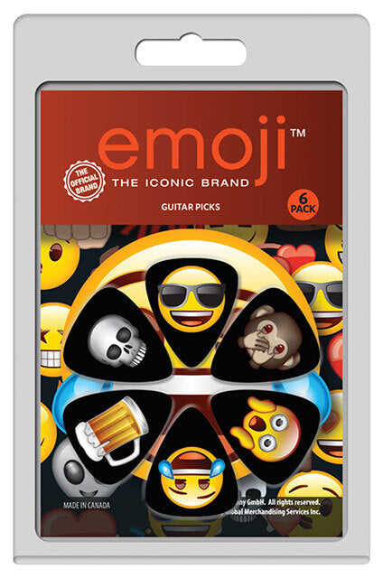 Perris 6-Pack "Emoji Variety-1" Licensed Guitar Picks Pack