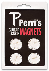 Perris White Guitar Knob Fridge Magnets (4-Pack)