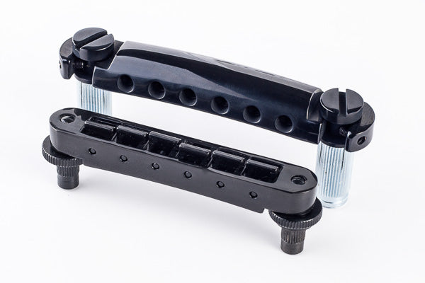 TonePros Tune-O-Matic/Tailpiece set Standard (Small Post) Black