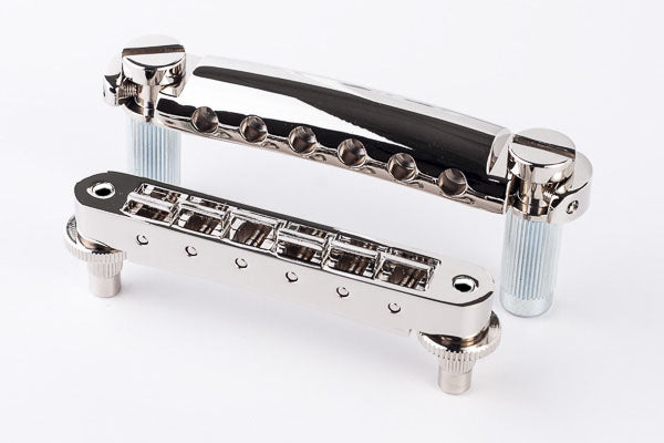 TonePros Tune-O-Matic/Tailpiece set Standard (Small Post) Nickel (old code Tp-LPNS02-N)