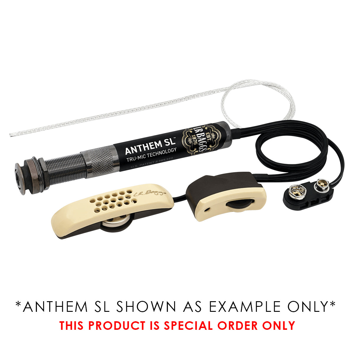 Baggs Anthem SL Acoustic Guitar Pickup Split Saddle System with Element & Microphone [LRBANTHSLSPLIT]