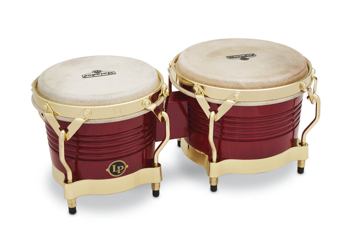 LP Matador Bongos Oak - Red/Gold