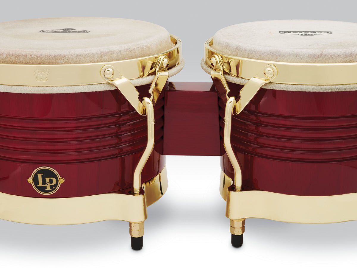 LP Matador Bongos Oak - Red/Gold