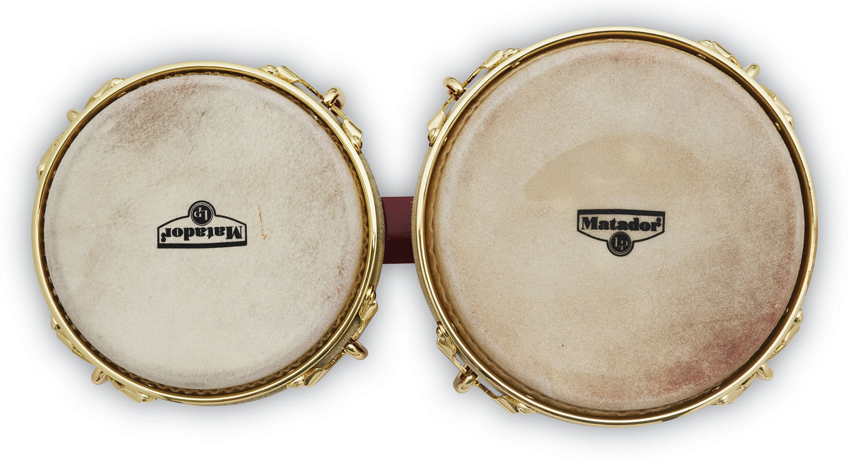 LP Matador Bongos Oak - Red/Gold
