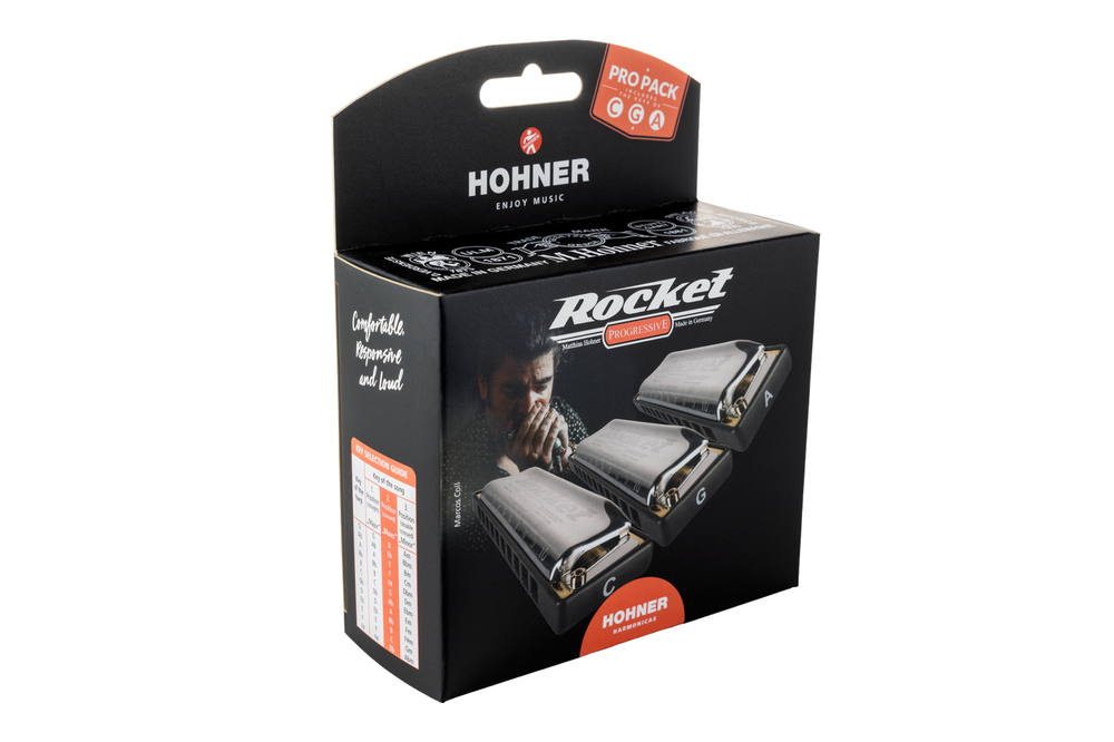 Hohner Rocket ProPack C- G- A-major Harmonica