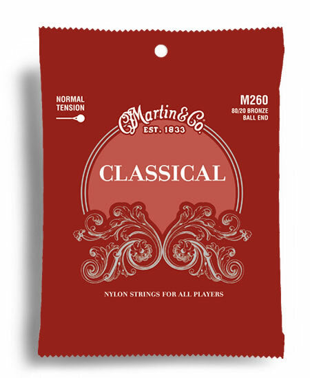 Martin Classical Nylon/Bronze Normal Tension Ball End String Set (28-43)