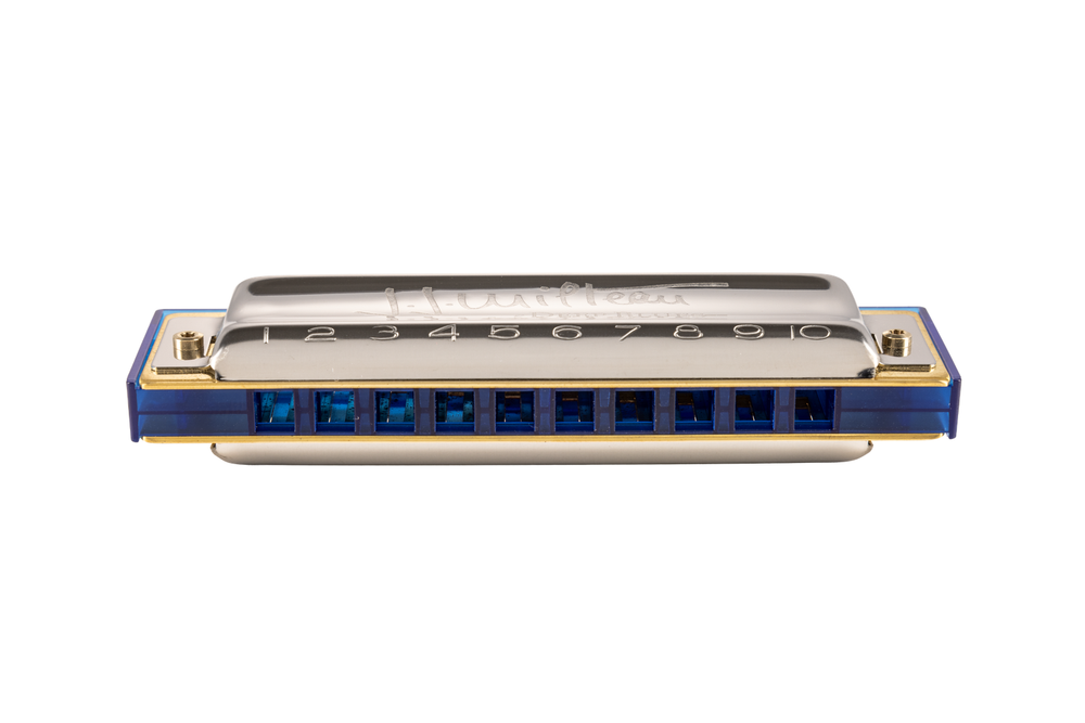 Hohner Jean Jacques Milteau Bb-major trans blue