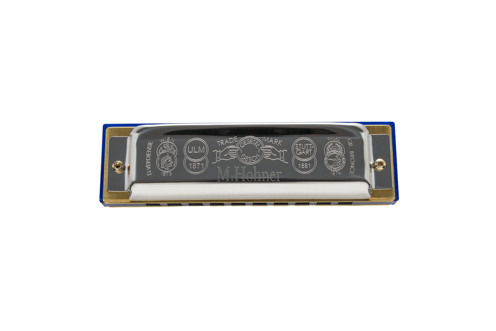 Hohner Jean Jacques Milteau Bb-major trans blue