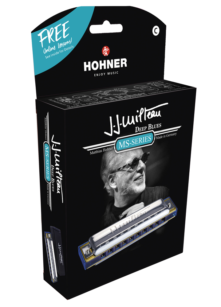Hohner Jean Jacques Milteau Bb-major trans blue