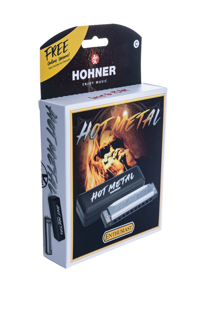 Hohner Hot Metal Bb-major Harmonica