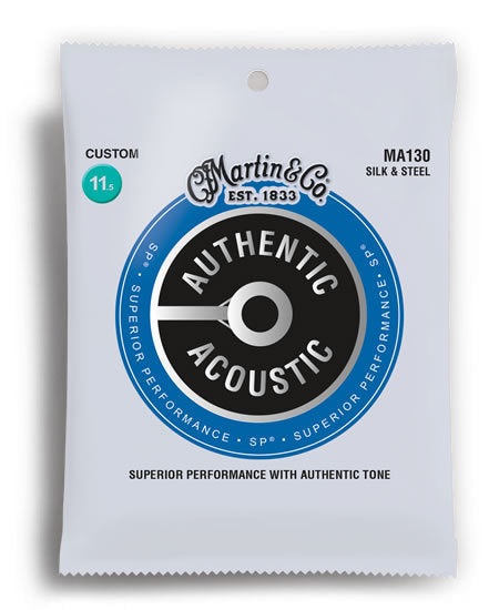 Martin Authentic Acoustic SP Silk & Steel Custom Guitar String Set (11.5-47)