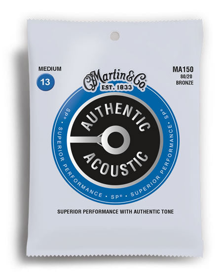 Martin Authentic Acoustic SP 80/20 Bronze Medium Guitar String Set (13-56)