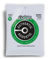 Martin Authentic Acoustic Marquis Silked 92/8 Phosphor Bronze Extra Light 12-String Guitar String Set (10-47)