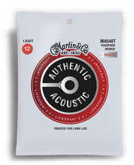Martin Authentic Acoustic Lifespan 2.0 Phosphor Bronze 92/8 Light Guitar String Set (12-54)