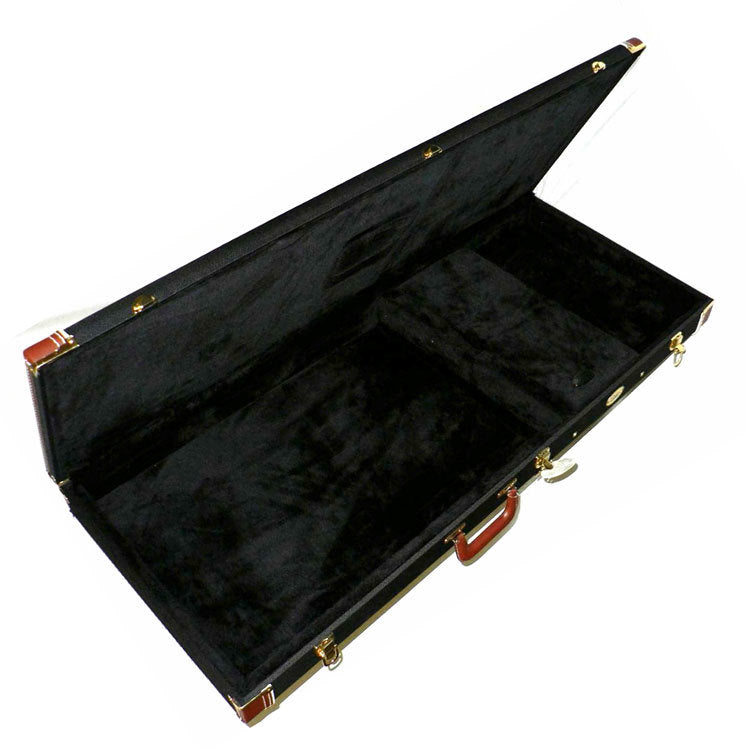 MBT Wooden "BC Rich Beast" Bass Guitar Case in Black/Brown