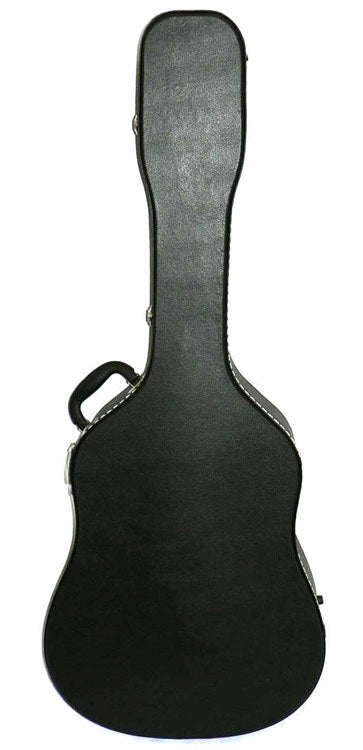 MBT Wooden Dreadnought Acoustic Guitar Case in Black