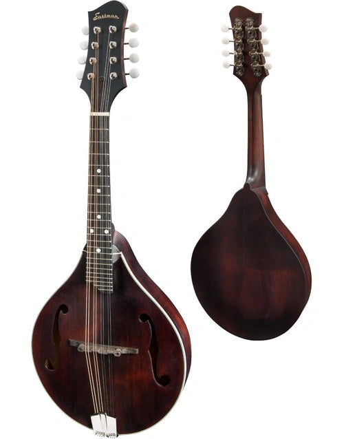 Eastman MD305 Classic A-style mandolin, front and back views