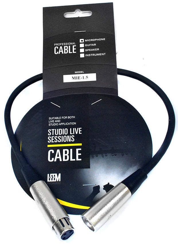 Leem 1.5ft Microphone Cable (XLR Male - XLR Female)
