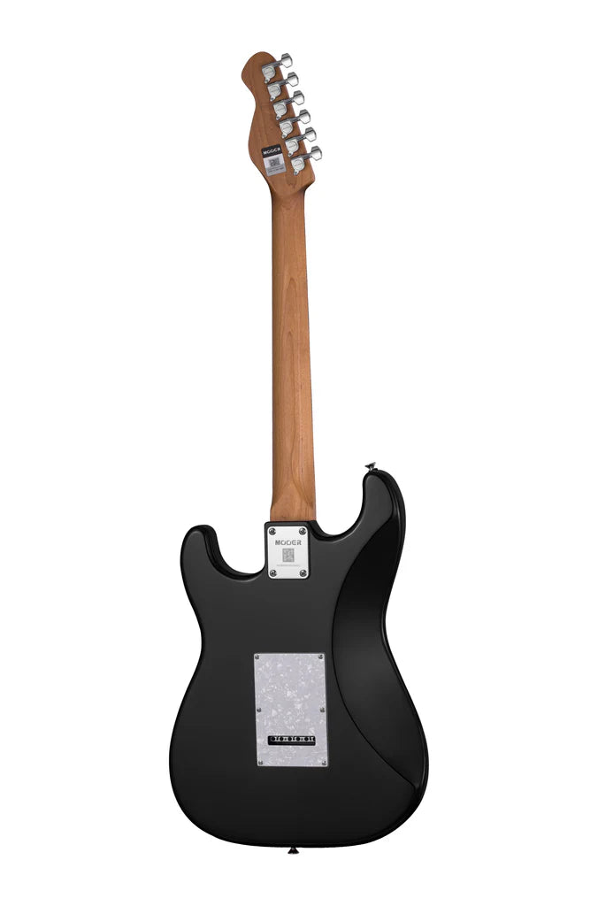 MOOER MSC10 ST-STYLE ELECTRIC GUITAR (BLACK/TORTOISE SCRATCH PLATE)